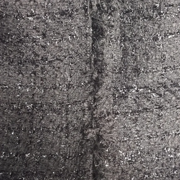 Nipon Boutique Metallic Black Tweed Blazer Size 12 - Picture 4 of 8